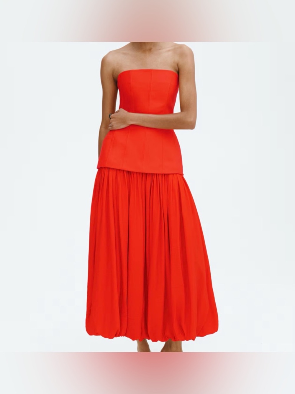 H&M S/S 2026 hour glass bandeau dresss